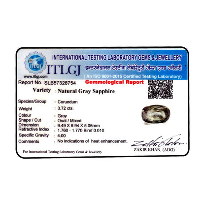 Green Sapphire (Srilanka) Cts 3.72 Ratti 4.09