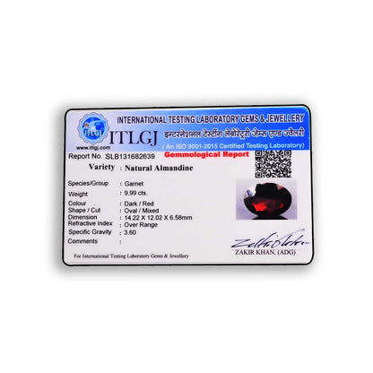 Red Garnet 9.99 Carat