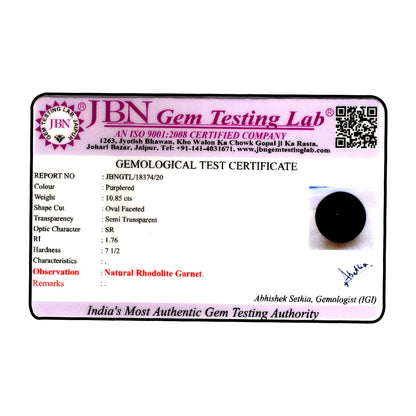 Red Garnet 10.85 Carat
