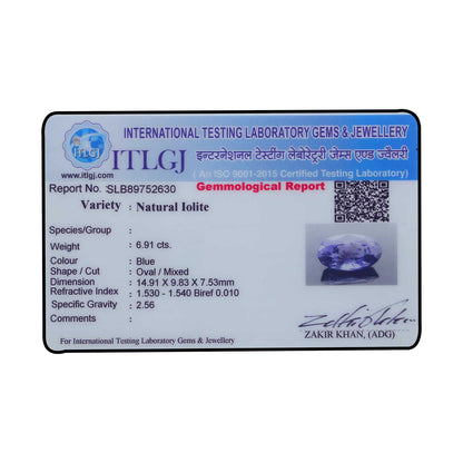 Iolite (Neeli) 6.91 Carat