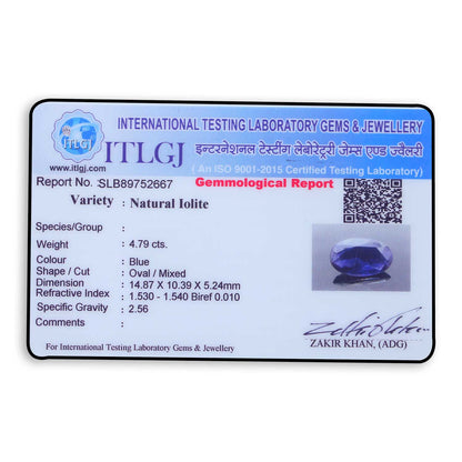 Iolite (Neeli) 4.79 Carat