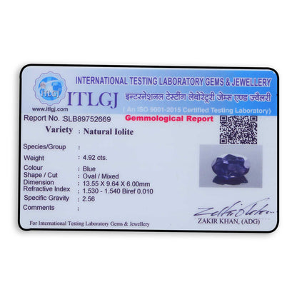 Iolite (Neeli) 4.92 Carat