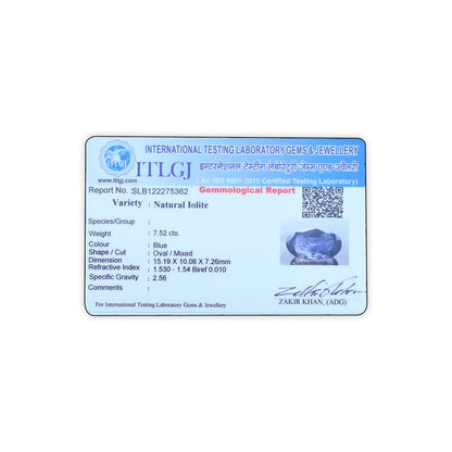 Iolite (Neeli) 7.52 Carat