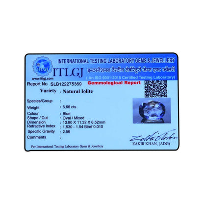 Iolite (Neeli) 6.66 Carat
