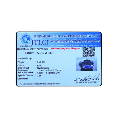 Iolite (Neeli) 6.29 Carat