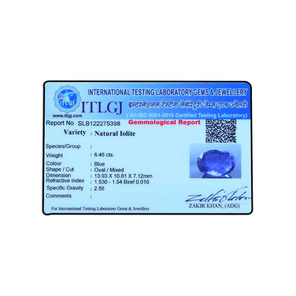Iolite (Neeli) 6.46 Carat