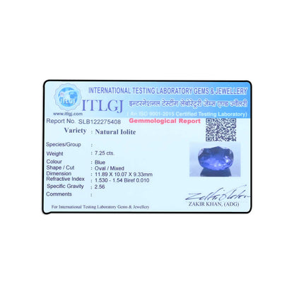 Iolite (Neeli) 7.25 Carat