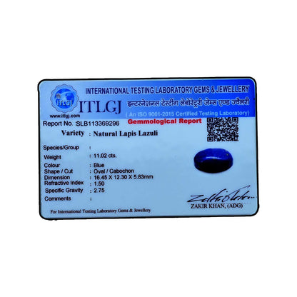 Lapis Lazuli 11.02 Carat