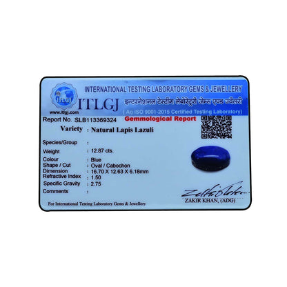 Lapis Lazuli 12.87 Carat
