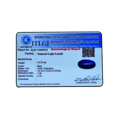 Lapis Lazuli 13.7 Carat