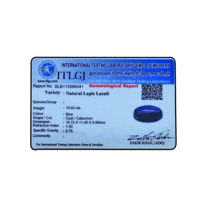 Lapis Lazuli 10.63 Carat