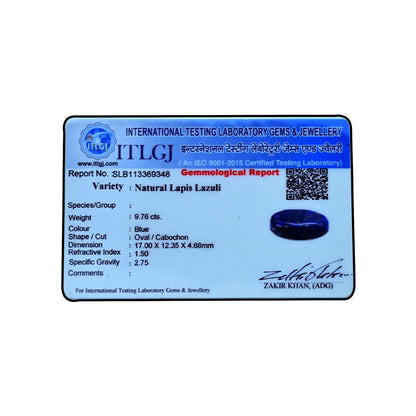 Lapis Lazuli 9.76 Carat