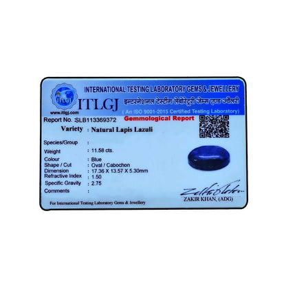 Lapis Lazuli 11.58 Carat
