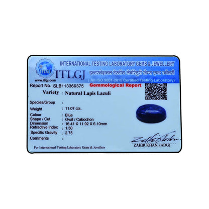 Lapis Lazuli 11.07 Carat