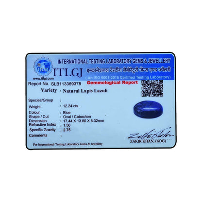 Lapis Lazuli 12.24 Carat