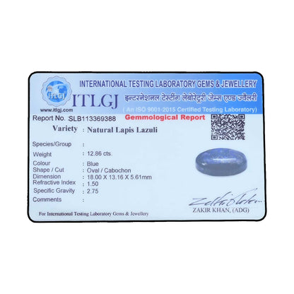 Lapis Lazuli 12.86 Carat