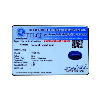 Lapis Lazuli 10.85 Carat