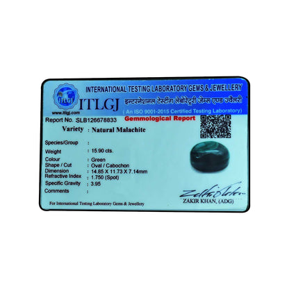 Malachite (Kidney Stone) 15.9 Carat