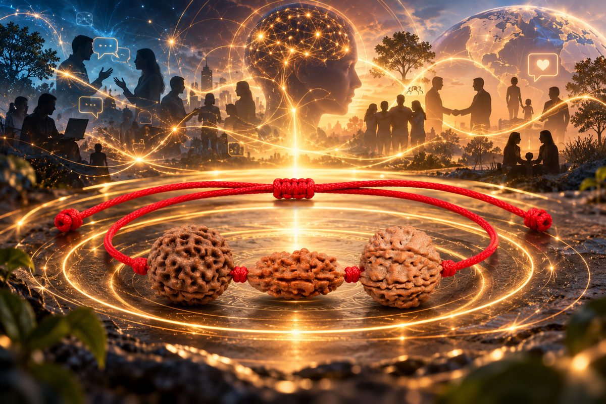 Saraswati Kavach - 2, 4 & 6 Mukhi Rudraksha