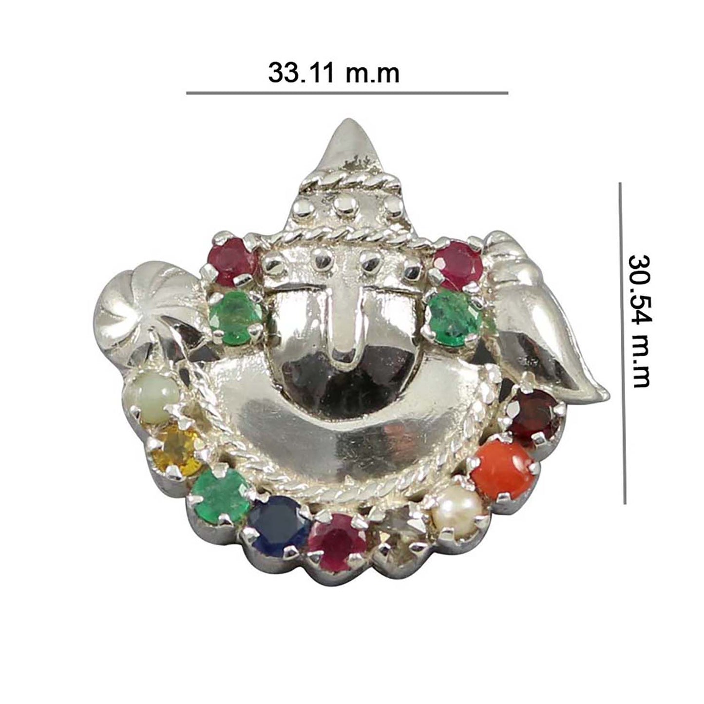 Navratan Tirupati Balaji Pendant
