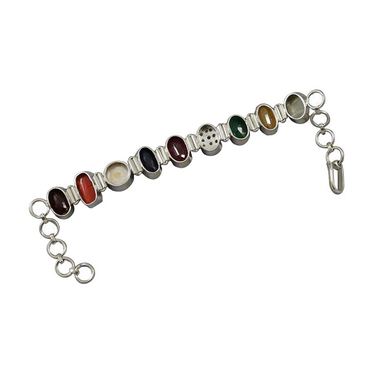 Navratan Bracelet With Nine Natural Gemstones