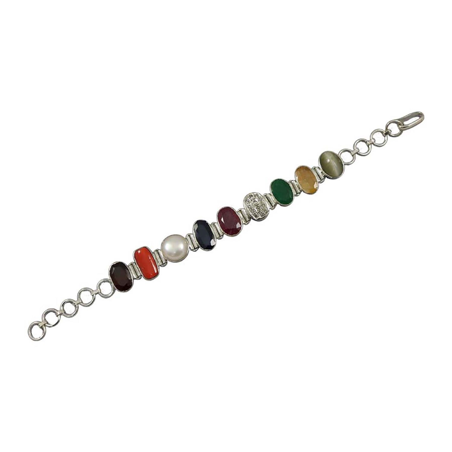 Navratan Bracelet With Nine Natural Gemstones