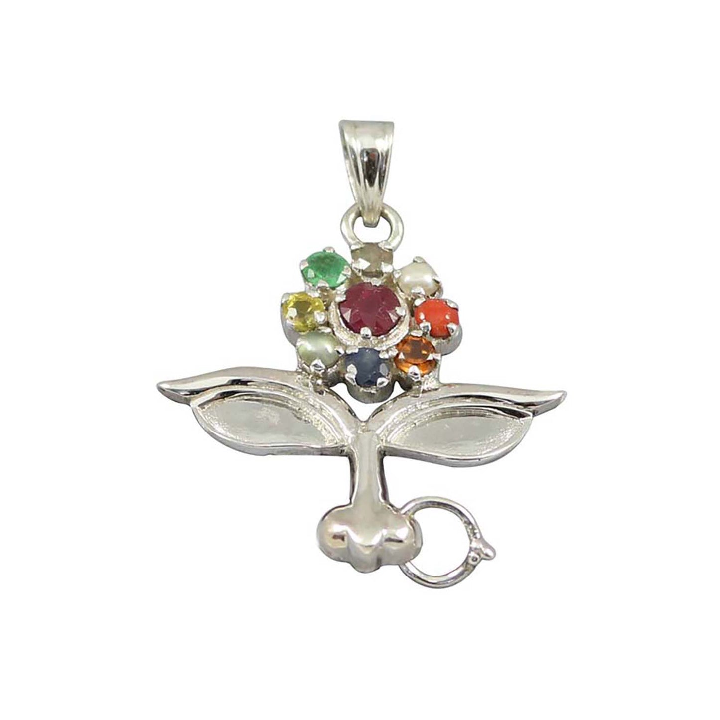 Navratan Durga Pendant