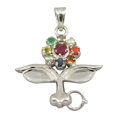 Navratan Durga Pendant