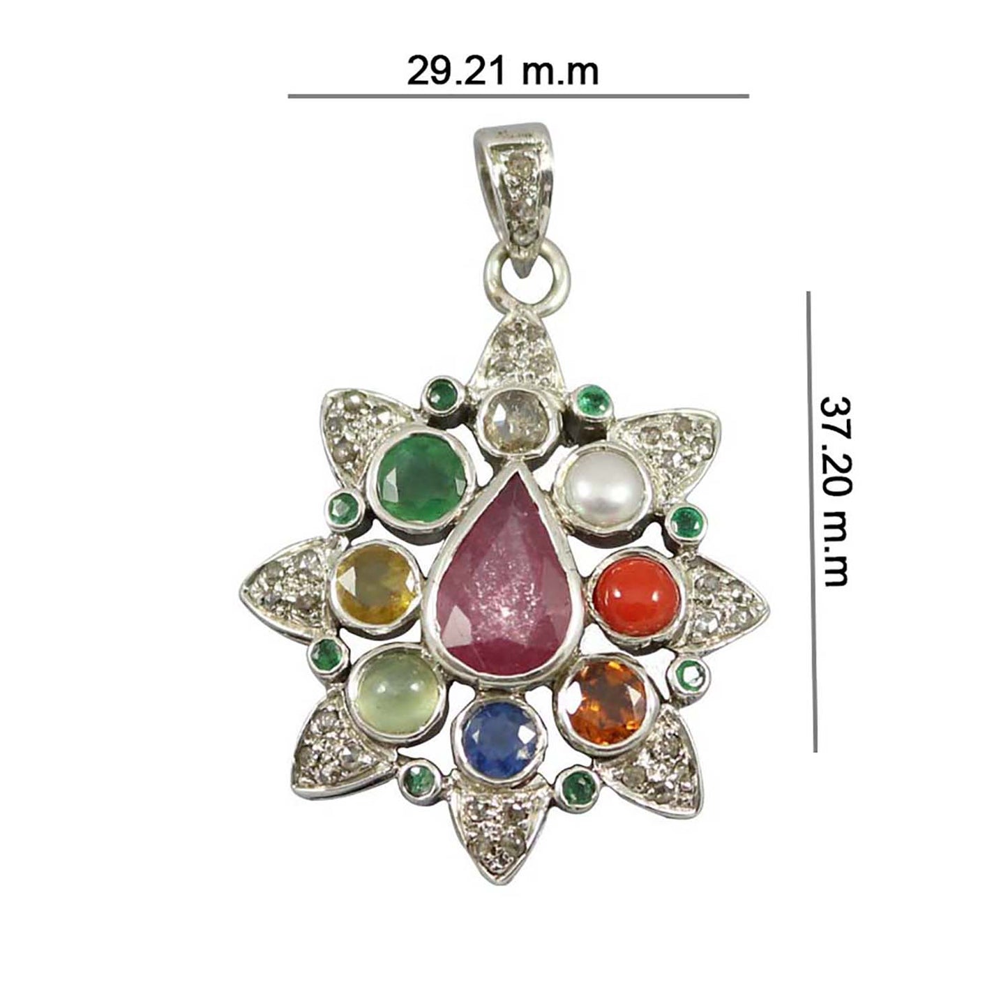 Navratan Pendant