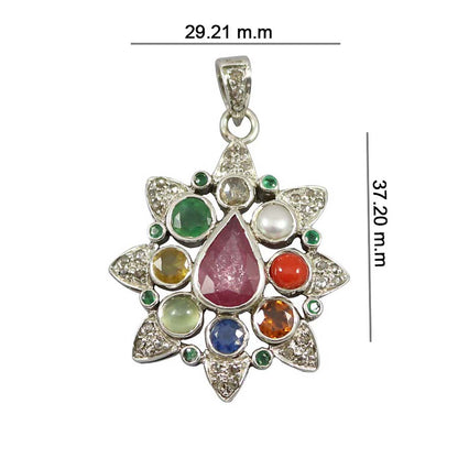 Navratan Pendant