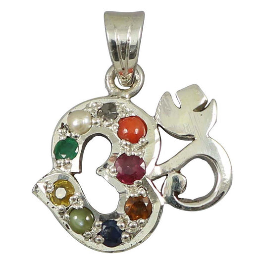 Navratan Om Pendant