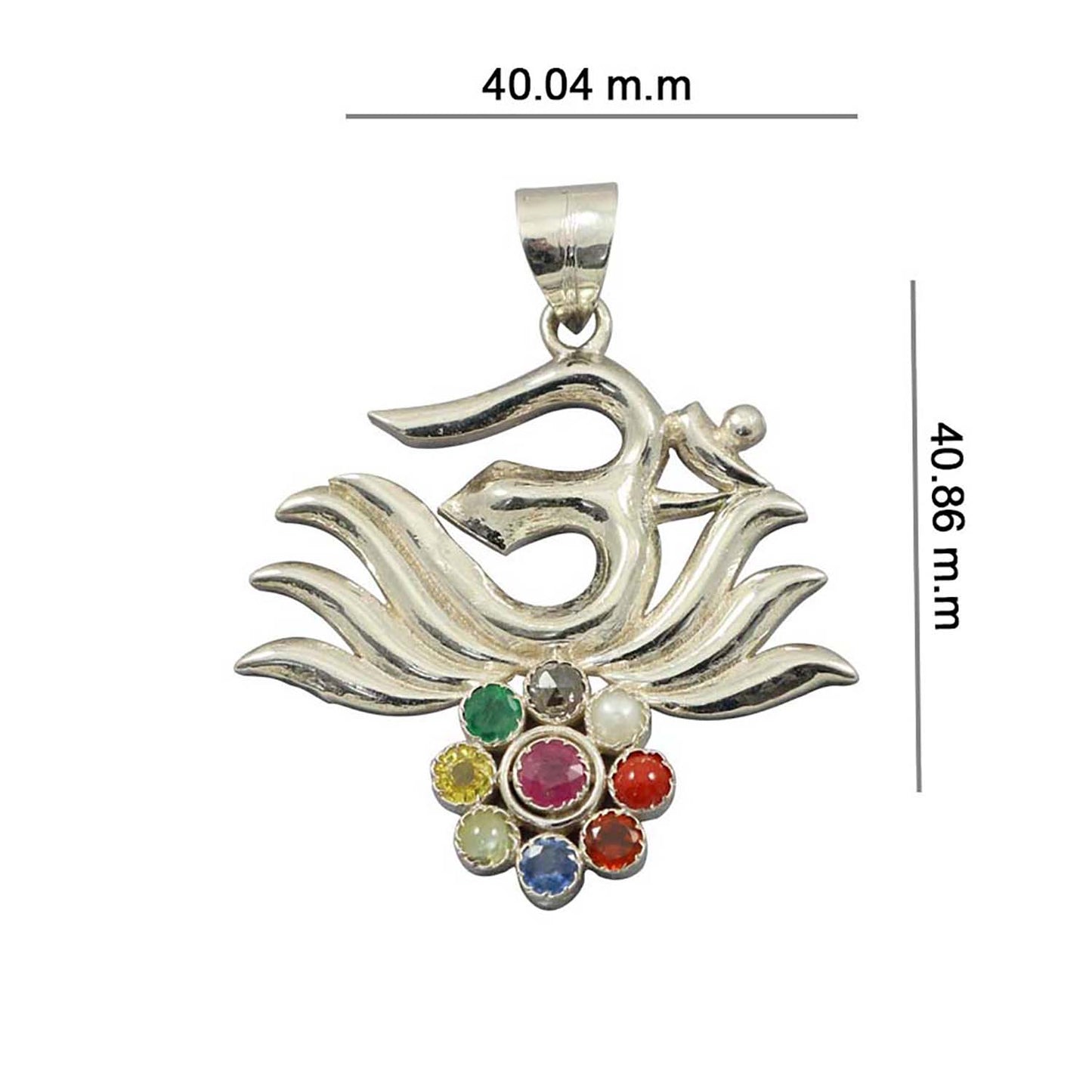 Navratan Pendant Om