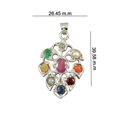 Navratan Pan Pendant