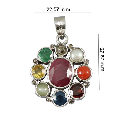 Navratan Pendant