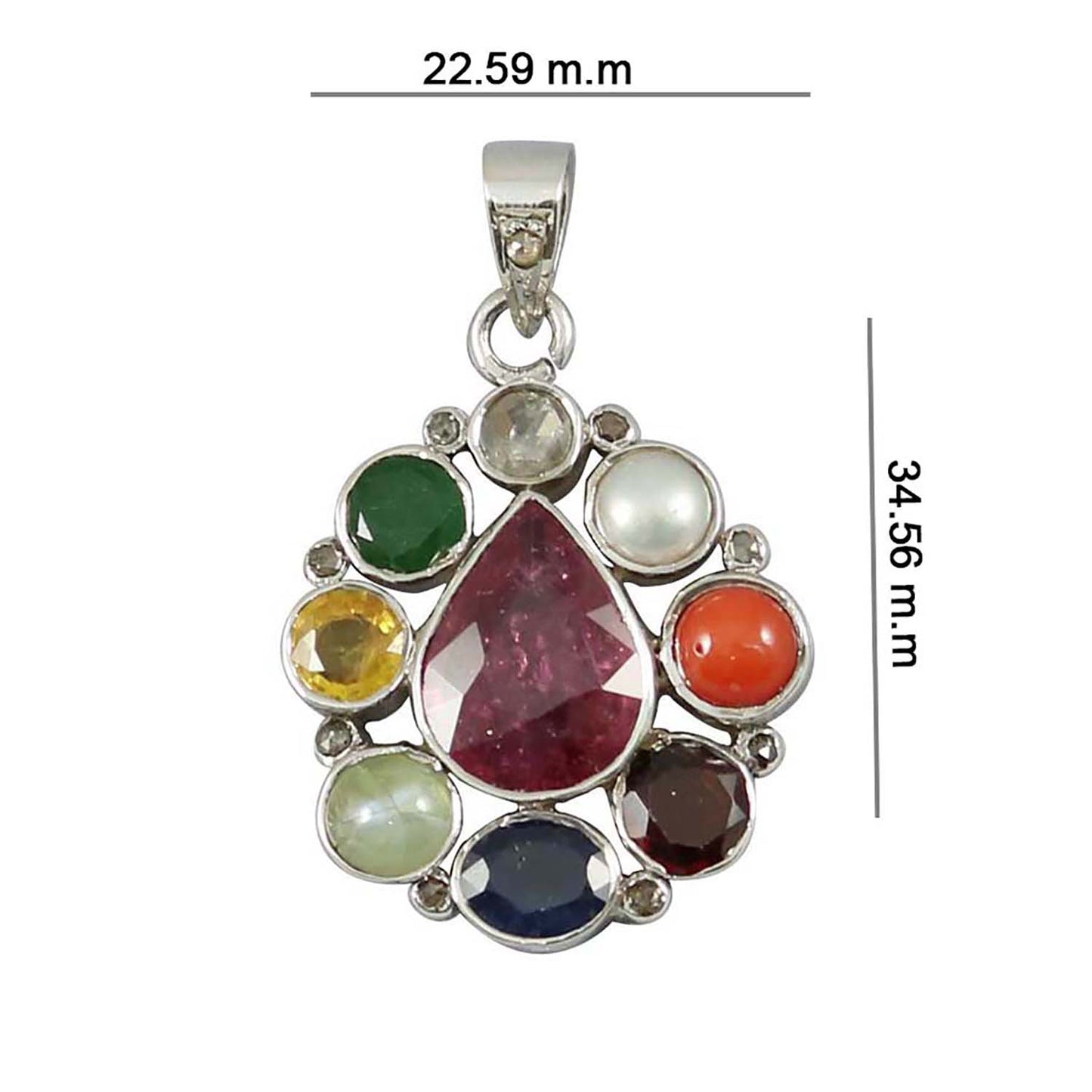 Navratan Pendant