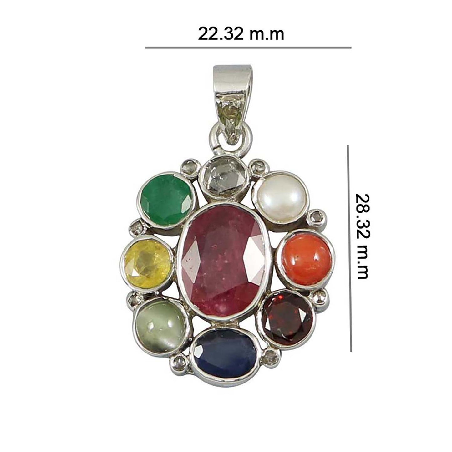 Navratan Pendant