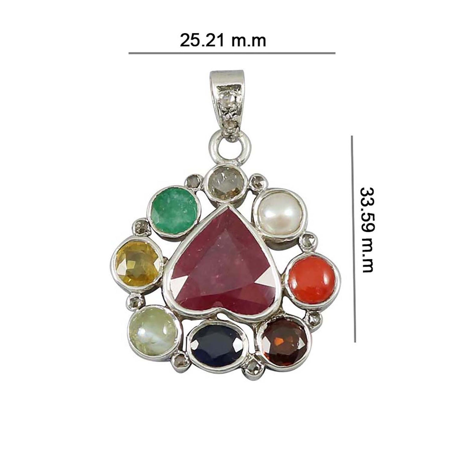 Navratan Pendant
