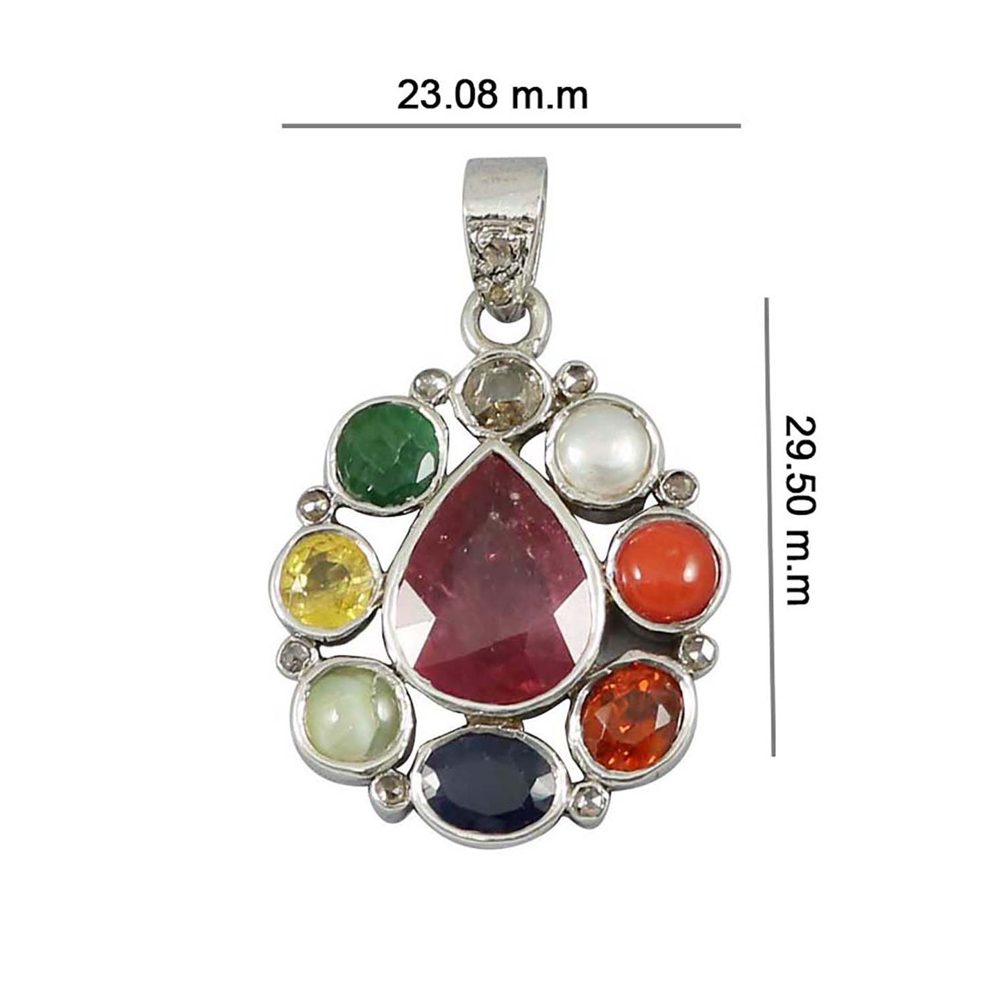 Navratan Pendant