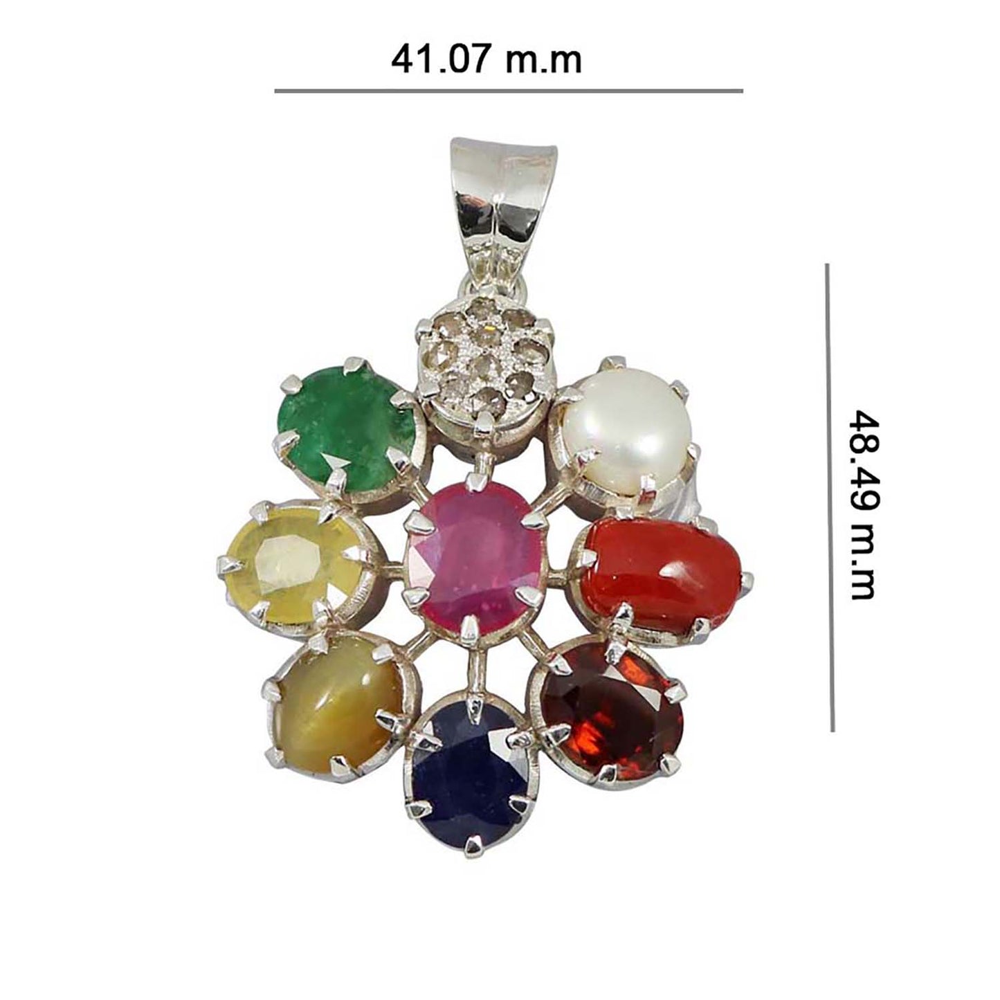 Navratan Pendant 5 Cts.
