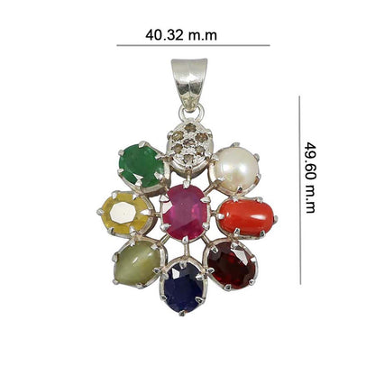 Navratan Pendant 5 Cts.