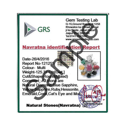 Navratan Pendant 5 Cts.