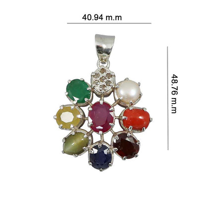 Navratan Pendant 5 Cts.