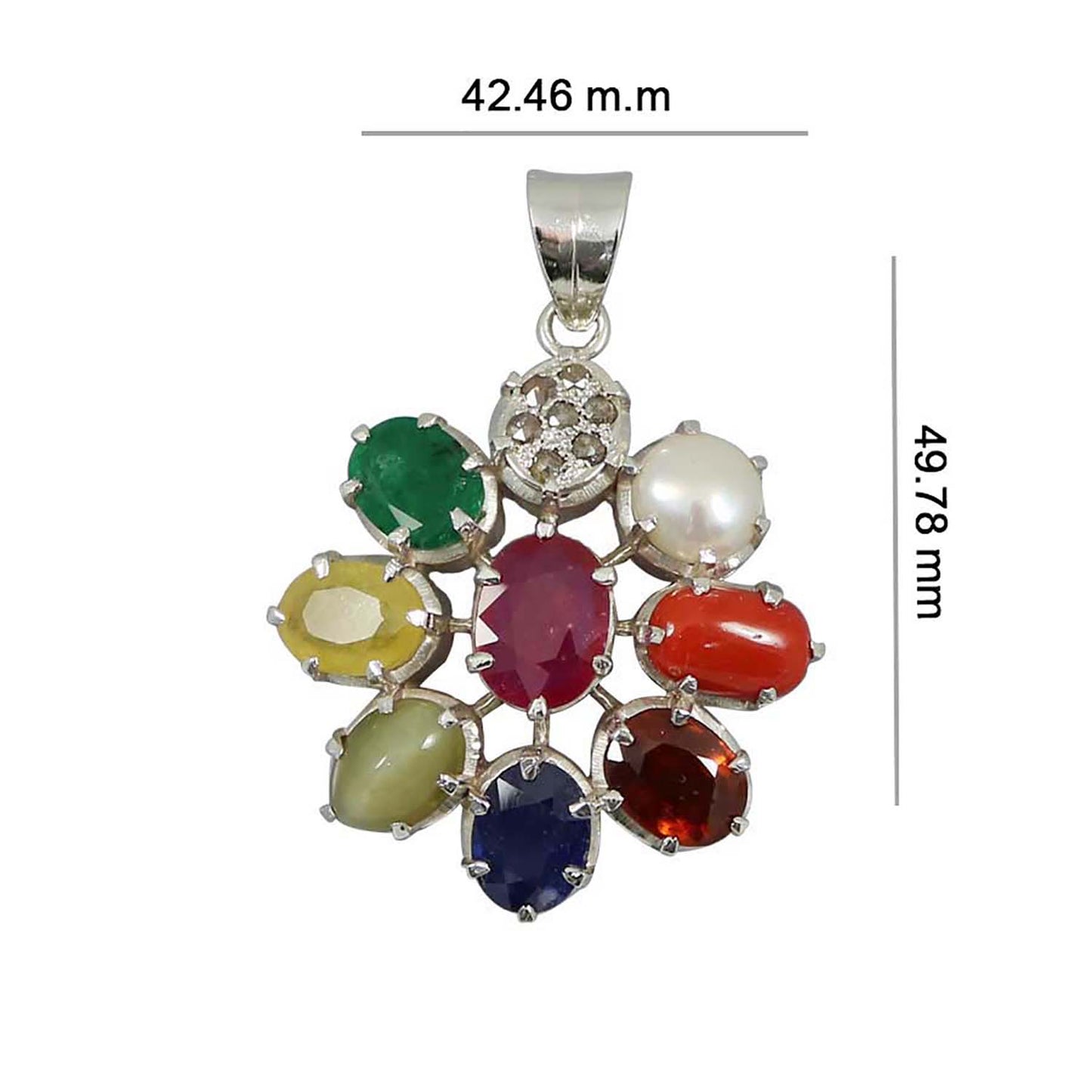 Navratan Pendant 5 Cts.