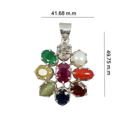 Navratan Pendant 5 Cts.