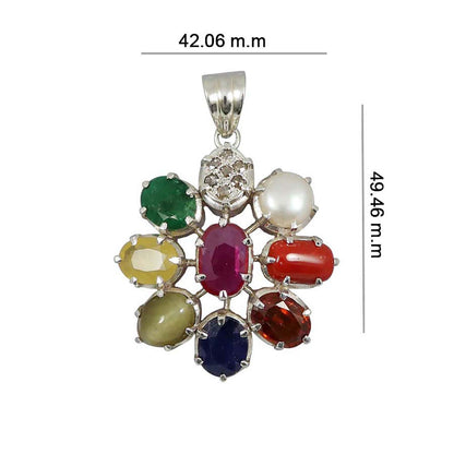 Navratan Pendant 5 Cts.