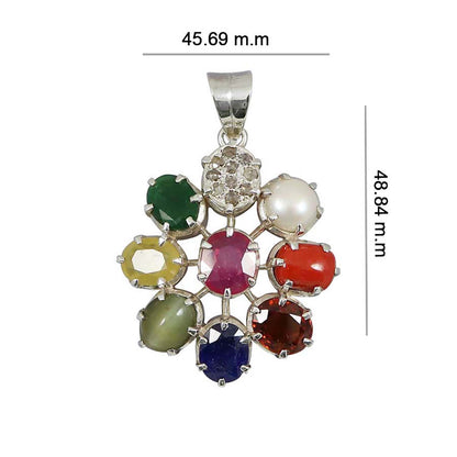 Navratan Pendant 5 Cts.