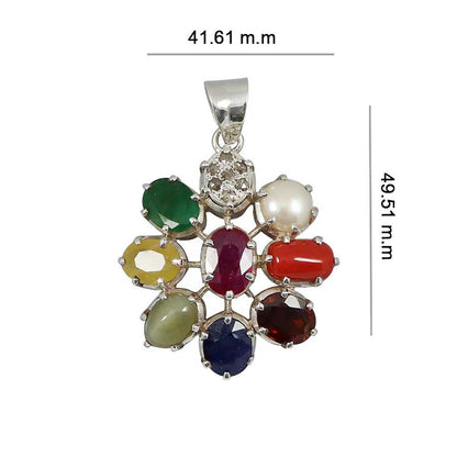 Navratan Pendant 5 Cts.
