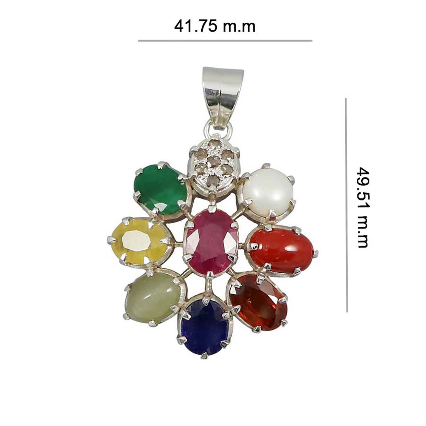 Navratan Pendant 5 Cts.