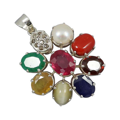 Navratan Pendant 8 Cts.