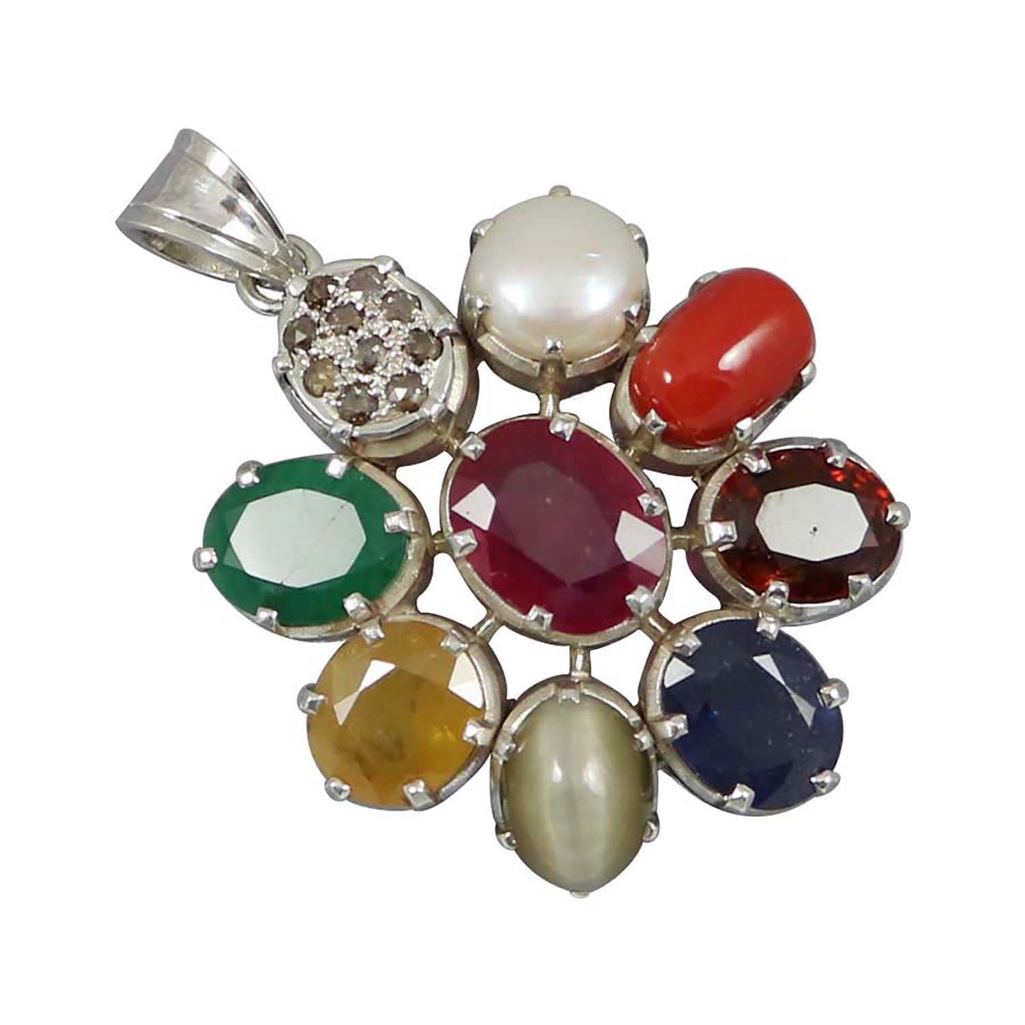 Navratan Pendant 8 Cts.